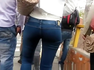 Nice Ass Teen In Tight Jeans
