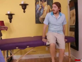 Teen Masseuse Feels Gross To See His Cum